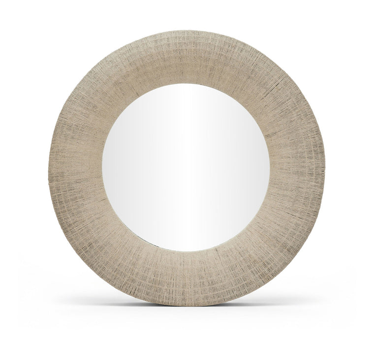 Meadow - Round Jute Rope Framed Mirror - Simple Home Plus