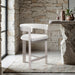 Romeo - Boucle Counter Stool With Silver Base (Set of 2) - Simple Home Plus