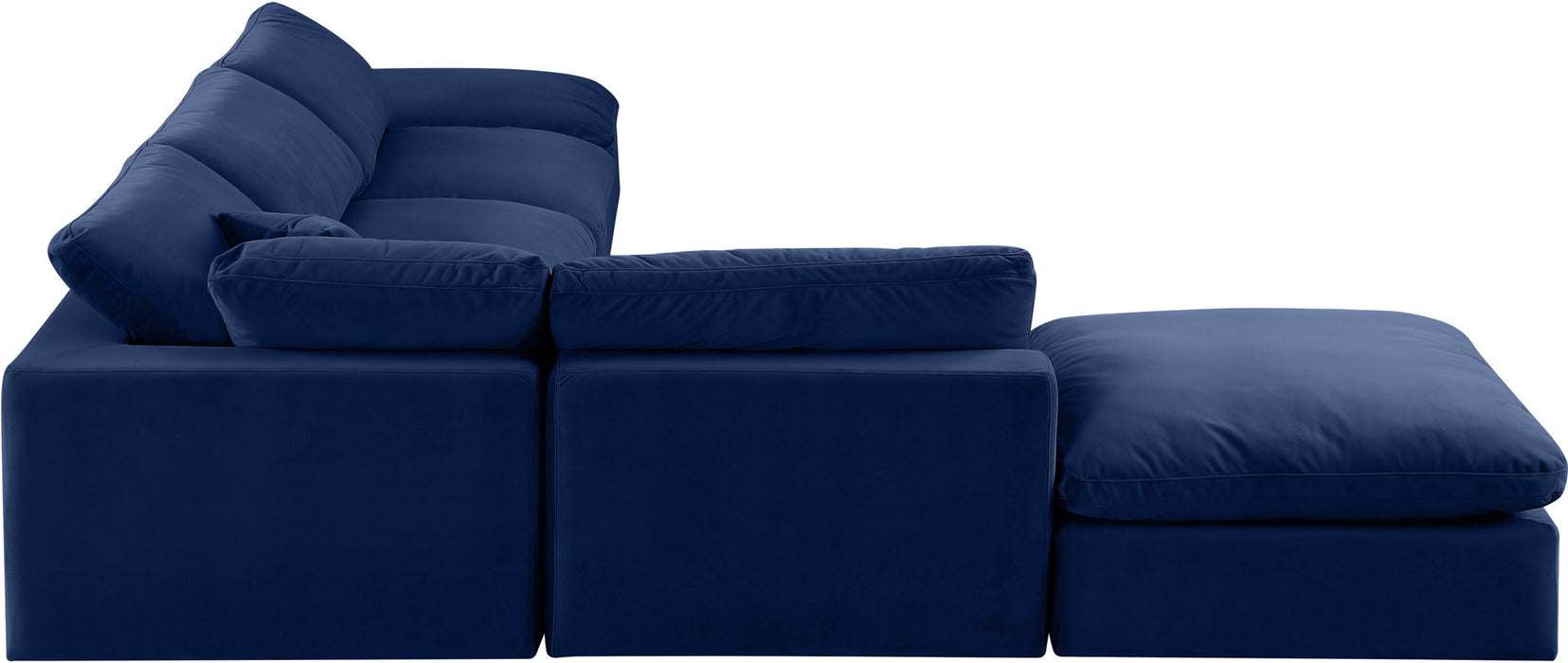 Comfy - 6 Piece Velvet Modular Sectional - Simple Home Plus