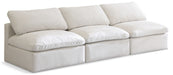 Plush - Modular Armless 3 Seat Sofa - Simple Home Plus