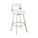 Flynn - Swivel Bar Stool - Brushed Steel - Simple Home Plus