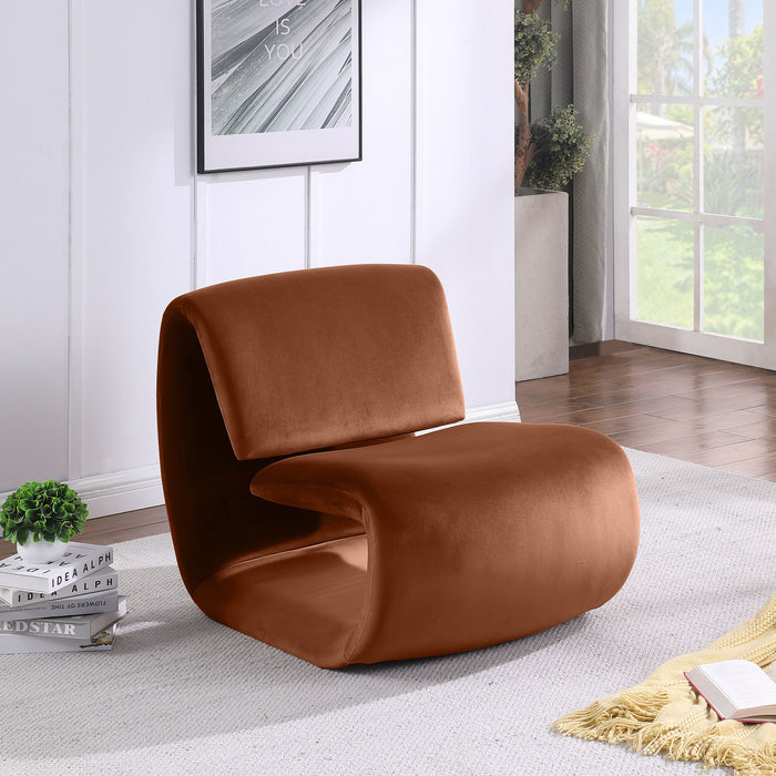 Nouveau - Velvet Accent Chair - Simple Home Plus