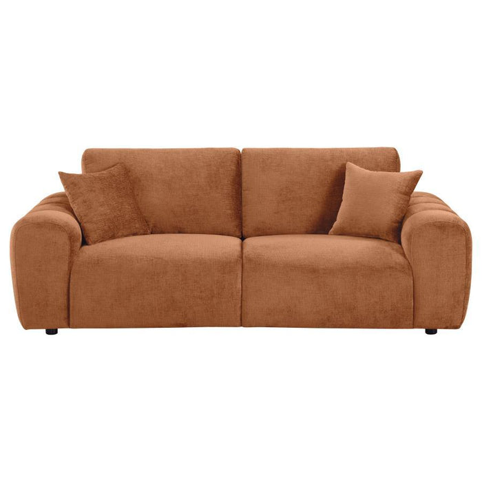 Burnett - Chenille Upholstered Wide Arm Sofa - Simple Home Plus