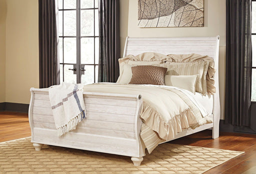 Willowton - Sleigh Bed - Simple Home Plus