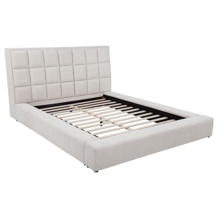 Dreux - Upholstered Panel Platform Bed - Simple Home Plus