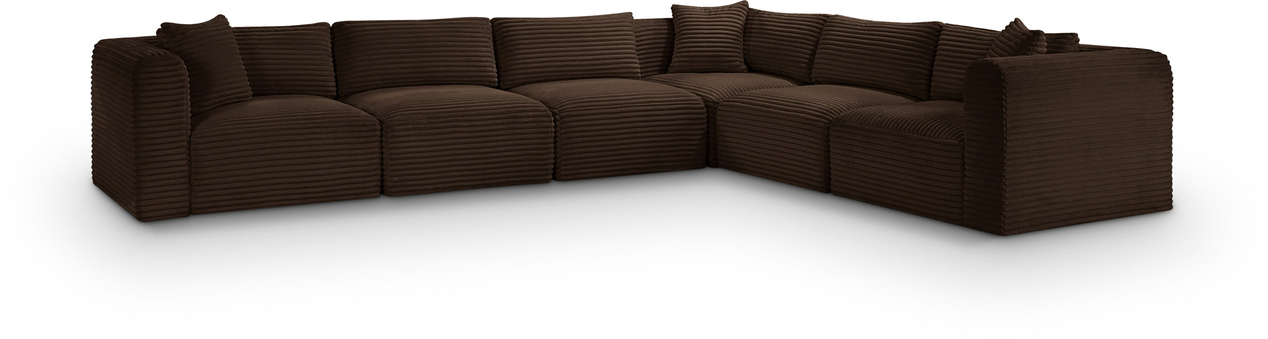 Shaggy - 6 Piece Modular Corner Sectional - Simple Home Plus