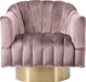Farrah - Accent Chair with Gold Base - Simple Home Plus