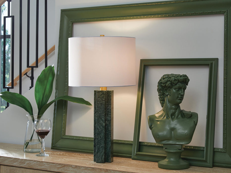 Keegan - Marble Table Lamp - Green - Simple Home Plus