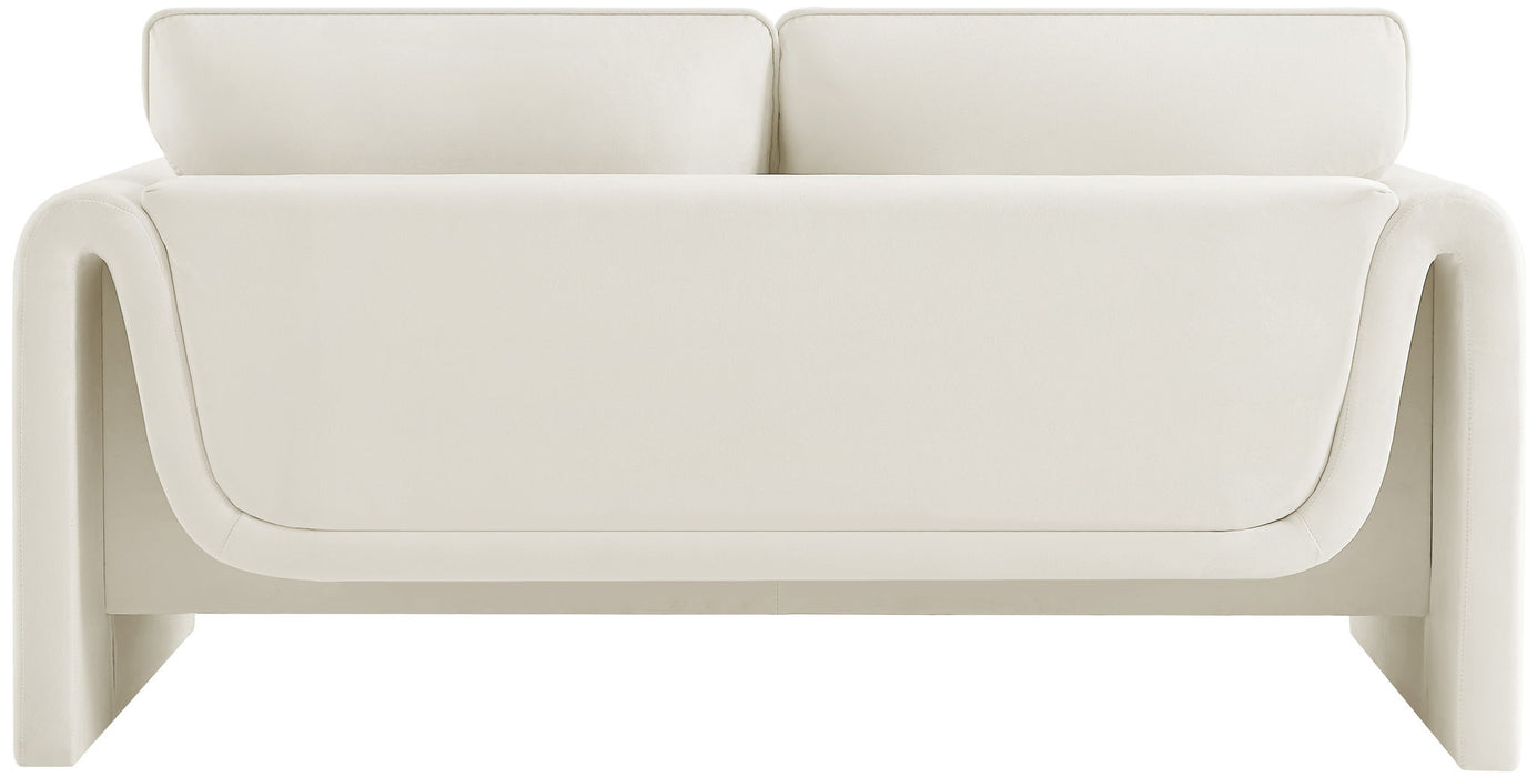 Sloan - Velvet Loveseat - Simple Home Plus