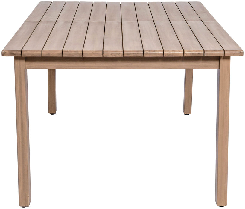 Newport - Acacia Wood 86.75" / 108" Outdoor Patio Dining Table - Natural - Simple Home Plus