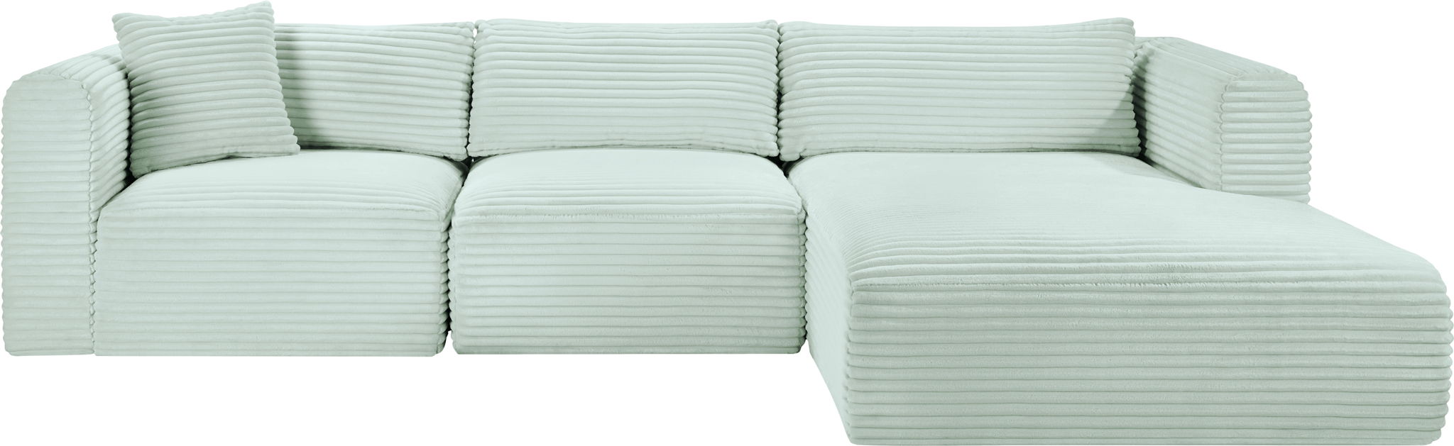 Shaggy - 3 Piece Modular Sectional - Simple Home Plus