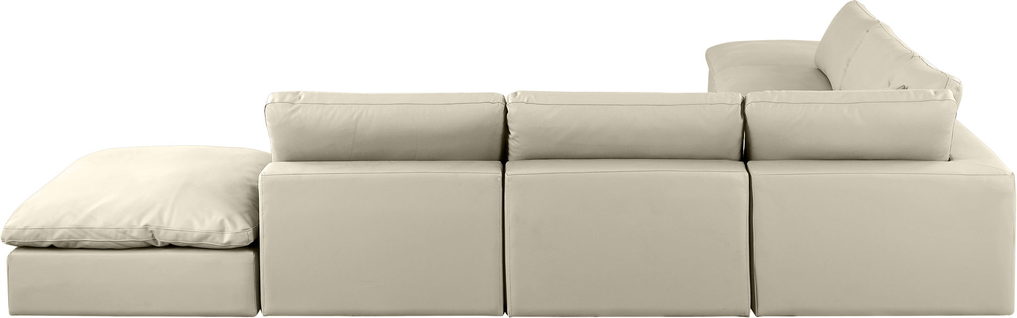 Comfy - 7 Piece Faux Leather Modular Corner Sectional - Simple Home Plus