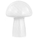 Kanaby - Mushroom Shaped Glass Bedside Table Lamp - White - Simple Home Plus