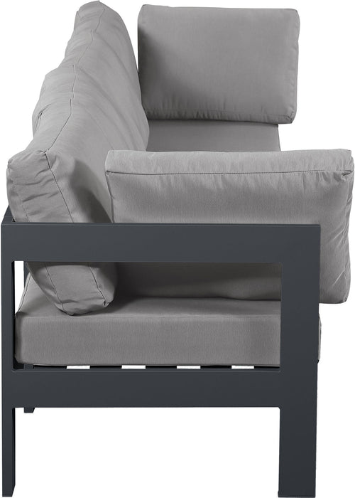 Nizuc - Outdoor Patio 4 Seat Modular Sofa With Gray Frame - Simple Home Plus