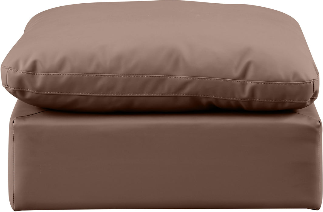 Indulge - Faux Leather Ottoman - Simple Home Plus
