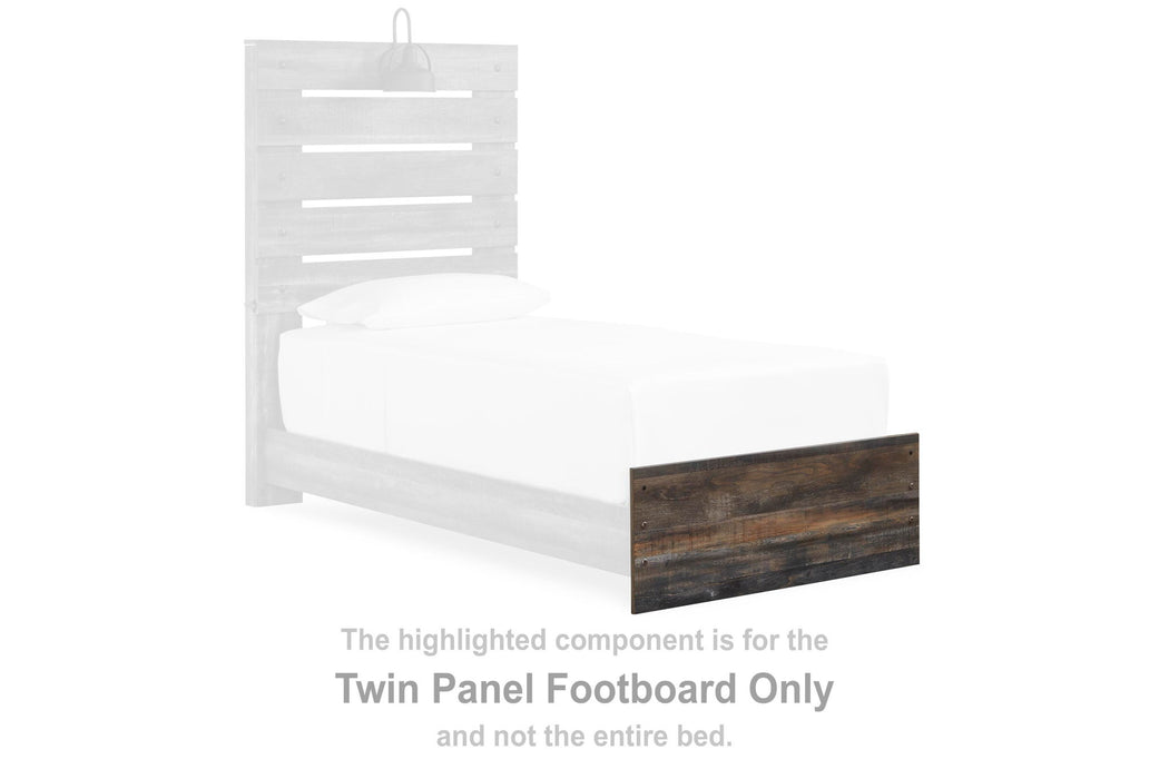 Drystan - Twin Panel Footboard - Brown / Beige - Simple Home Plus