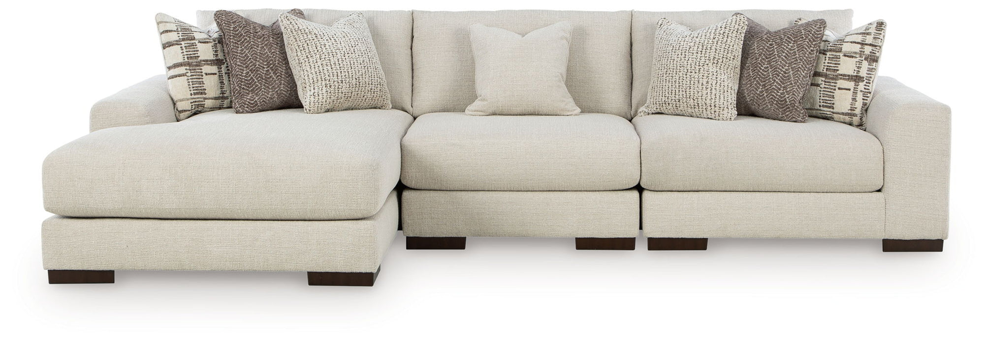 Barrelton - Barley - 3-Piece Sectional With LAF Corner Chaise - Simple Home Plus
