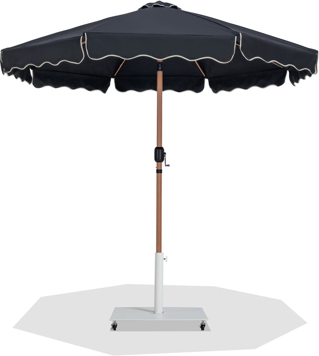Amalfi - Aluminum Patio Umbrella - White Base / Light Brown Pole - Simple Home Plus