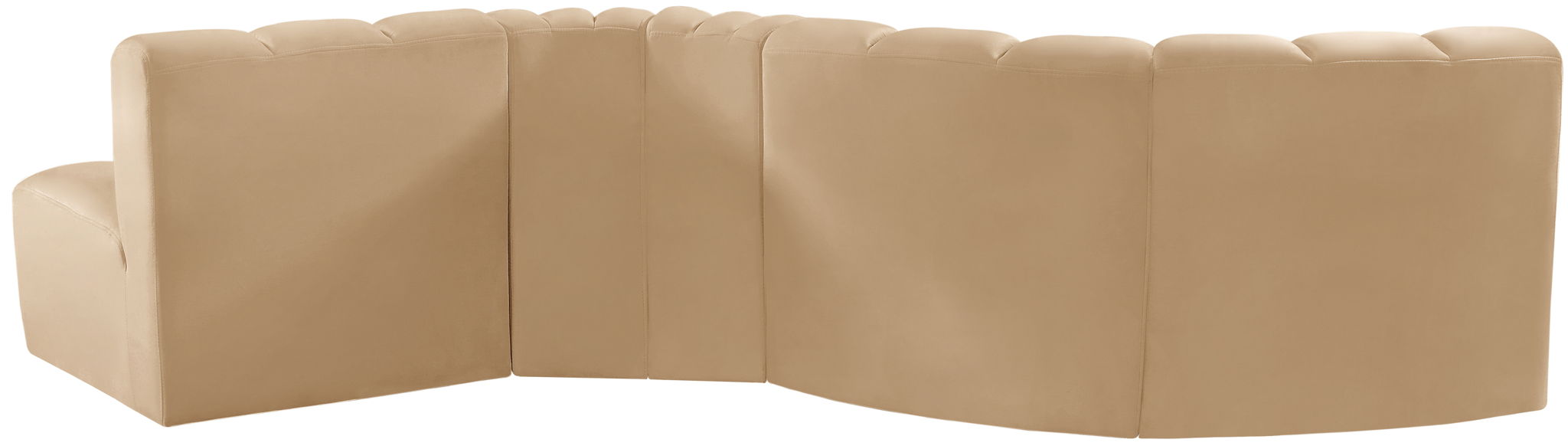 Arc - Velvet 5 Piece Modular Sofa - Simple Home Plus