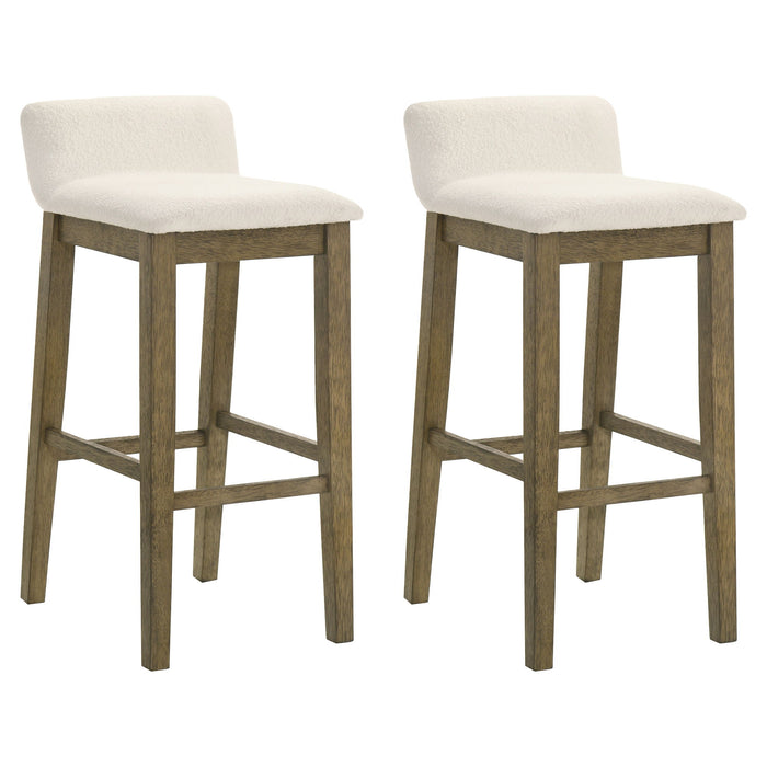 Annikah - Modern Transitional Wood Bar Height Kitchen Bar Stool - Simple Home Plus