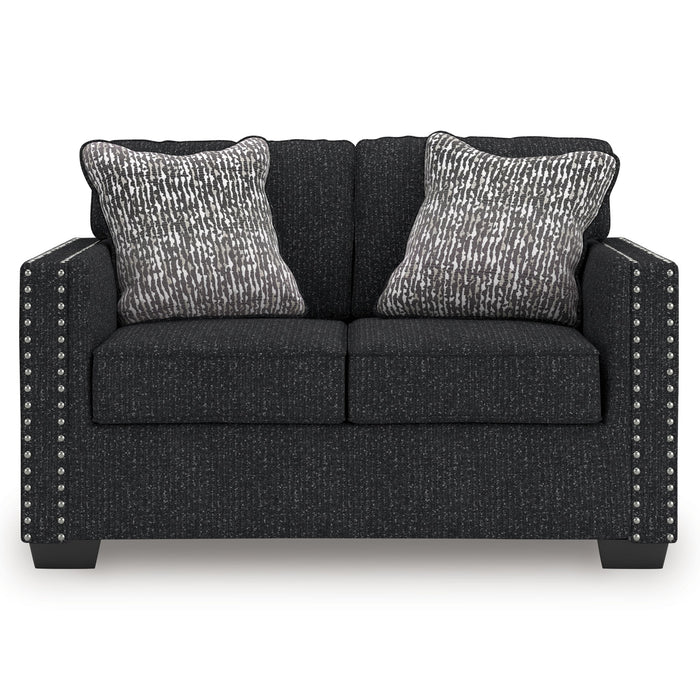 Jasmine Peaks - Loveseat - Coal - Simple Home Plus