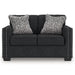 Jasmine Peaks - Loveseat - Coal - Simple Home Plus