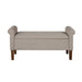 Aubrey - Upholstered Storage Bench - Cream - Simple Home Plus
