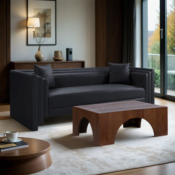 Everett - Vegan Leather Upholstered Sofa