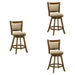 Aiden - Modern Farmhouse Swivel Wood Counter Height Kitchen Bar Stool - Simple Home Plus