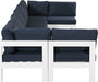 Nizuc - Outdoor Patio 7 Piece Modular Sectional With White Frame - Simple Home Plus