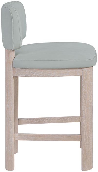 Paloma - Faux Leather Upholstered Counter Stool (Set of 2) - Simple Home Plus