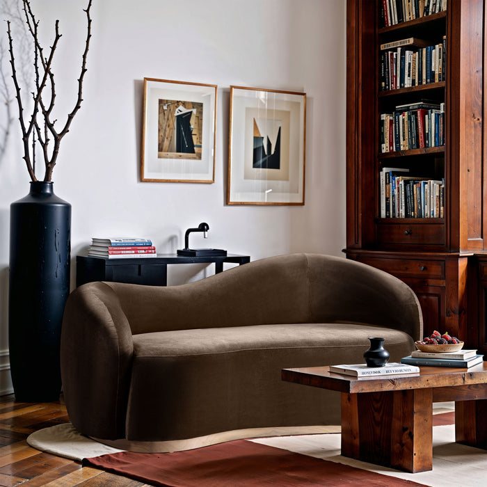 Gustavo - Velvet Upholstered Loveseat - Simple Home Plus