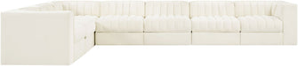 Rummi - Velvet Performance Fabric Upholstered 7 Piece Modular Sectional (With 3 Corner Chairs) - Simple Home Plus