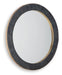 Corinsworth - Accent Mirror - Charcoal / Brass Finish - Simple Home Plus