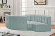 Arc - Faux Leather 4 Piece Curved Modular Sofa - Simple Home Plus