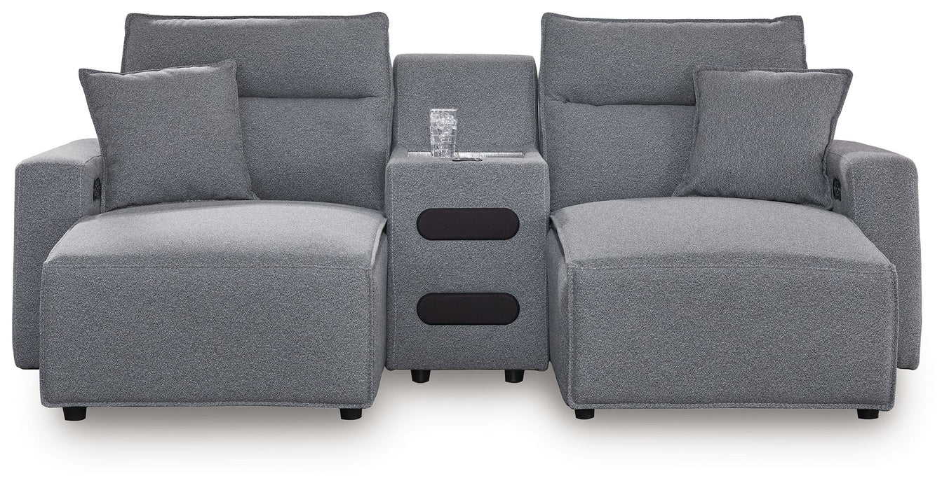 ModMax II - Salt And Pepper - Reclining Sectional - Simple Home Plus