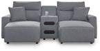 ModMax II - Salt And Pepper - Reclining Sectional - Simple Home Plus
