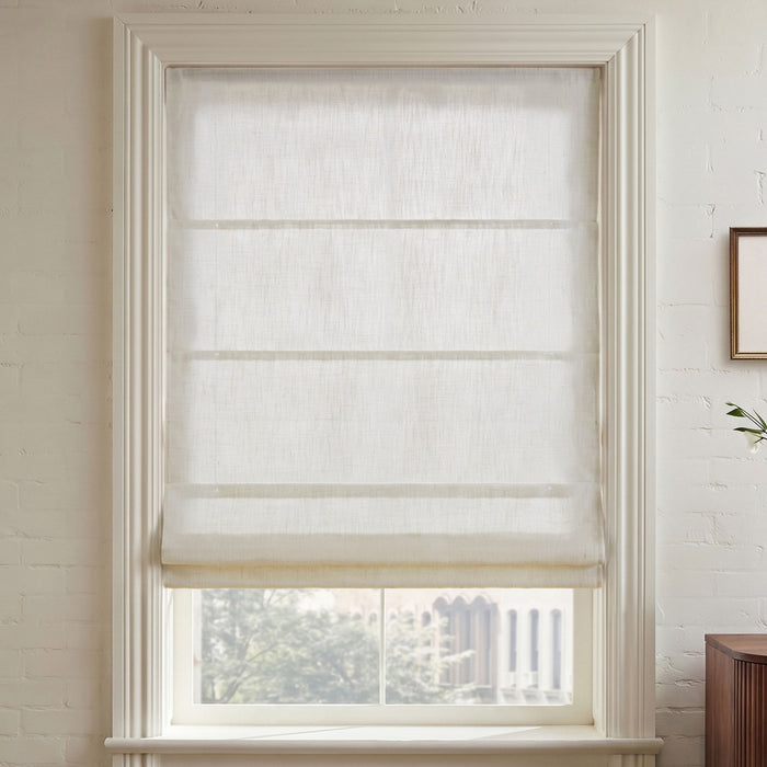 Emery - 64" x 27" Cordless Roman Shade - Ivory