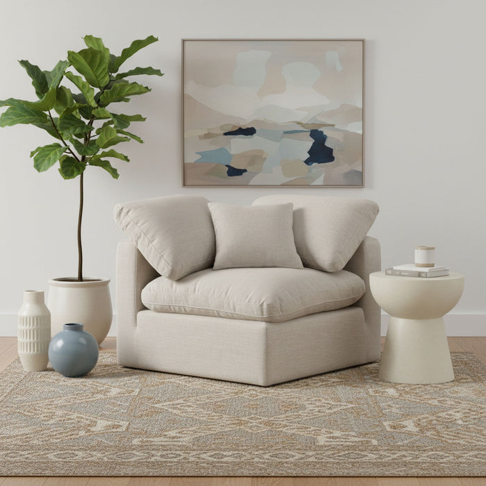 Indulge - Linen Corner Chair - Simple Home Plus