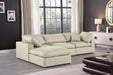 Comfy - 4 Piece Faux Leather Modular Sectional With Chaise - Simple Home Plus
