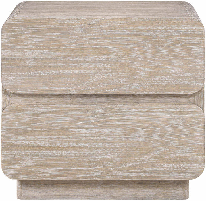 Adagio - Solid Wood And Oak Veneer Nightstand - Simple Home Plus