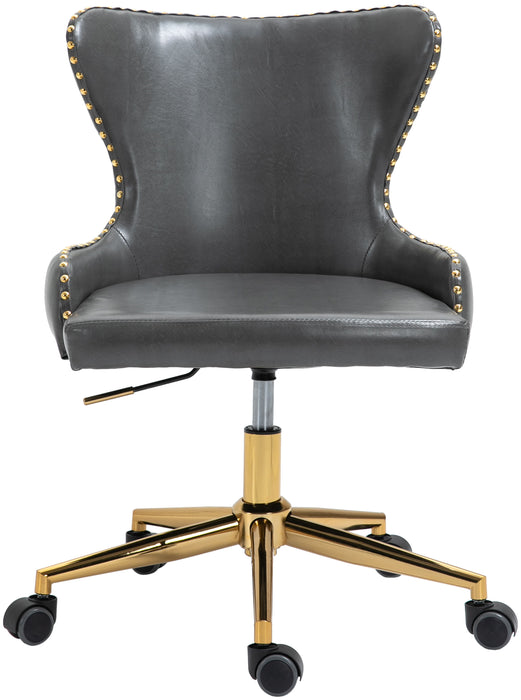 Hendrix - Office Chair with Gold Legs - Simple Home Plus