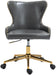 Hendrix - Office Chair with Gold Legs - Simple Home Plus