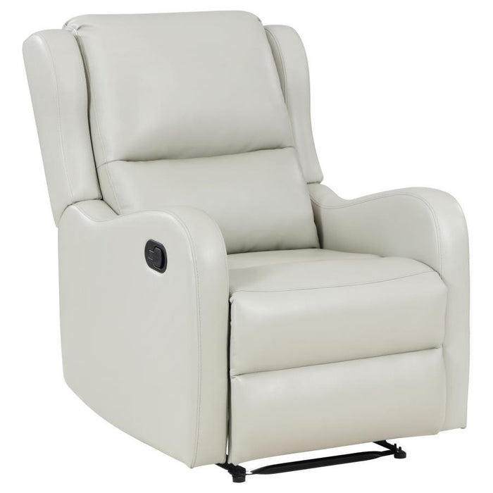 Kelsey - Upholstered English Arm Recliner Chair - Ivory - Simple Home Plus