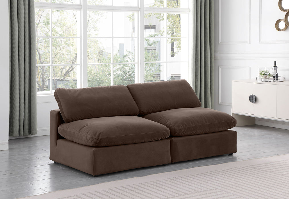 Comfy - Velvet Modular Armless Sofa 2 Seats - Simple Home Plus