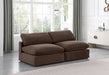 Comfy - Velvet Modular Armless Sofa 2 Seats - Simple Home Plus