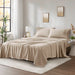 Micro Fleece - Queen Sheet Set - Khaki - Simple Home Plus