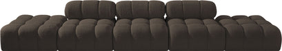 Ames - 5 Piece Boucle Upholstered Modular Sofa With 2 Armless Seats - Simple Home Plus
