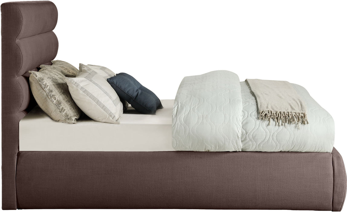 Adam - Linen Fabric Bed With 52" Headboard - Simple Home Plus