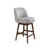 Sadie - Solid Wood Upholstered 26" Counter Height Swivel Barstool - Simple Home Plus